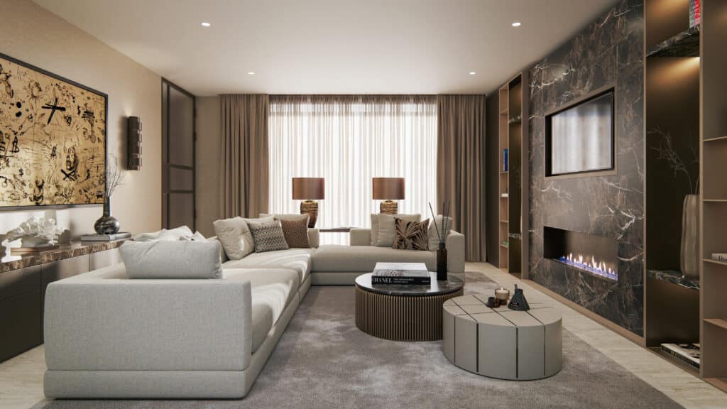 Luxurious living room by Dami